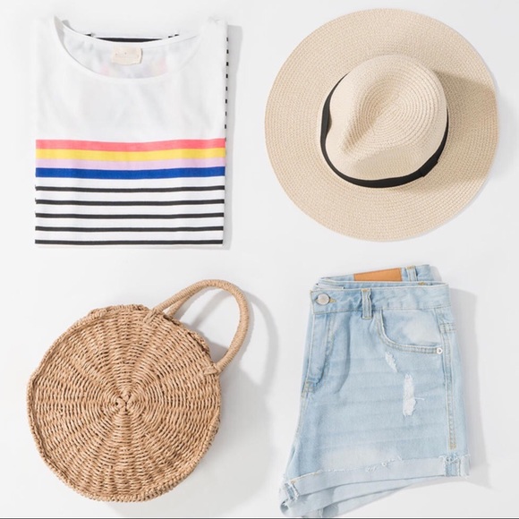 LAST ONE✨ Round Crossbody Straw Handbag Summer Bag - Picture 2 of 4